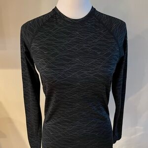 Nike Combat Pro Shirt M Fitted Black Long Sleeve Lightweight Stretch Pullover